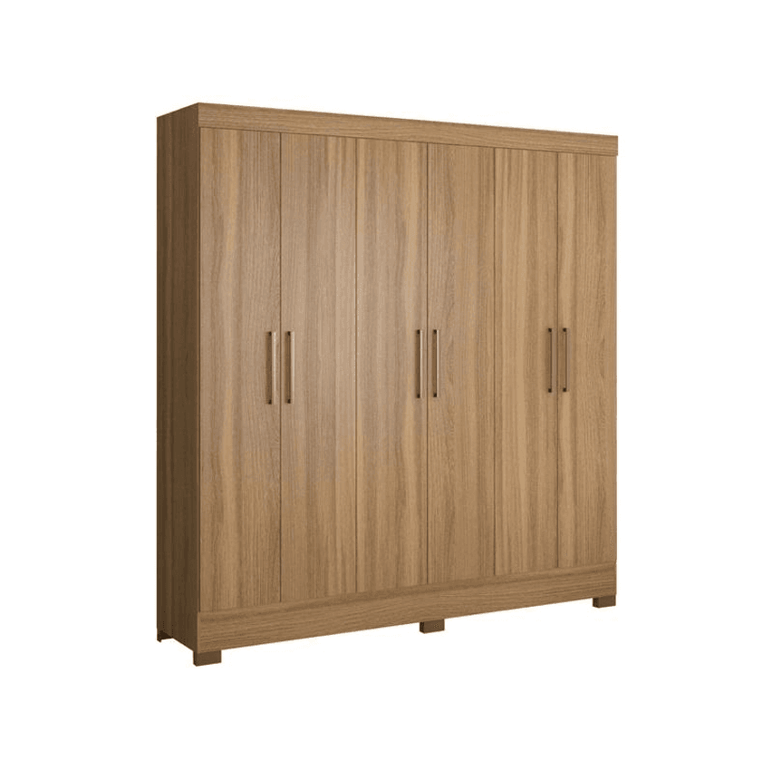 Guarda-roupa Casal 6 Portas 3 Gavetas - Demóbile Prático