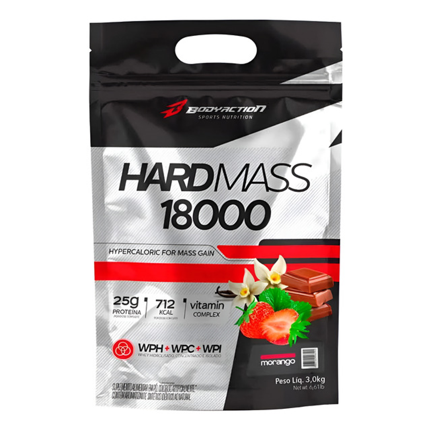 Hard Mass 18000 Hipercalórico 3kg Bodyaction