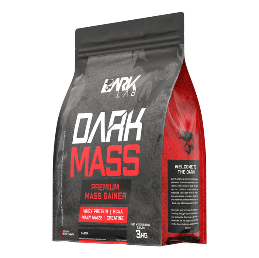 Hipercalórico Dark Mass 3kg Dark Lab Sabor Morango