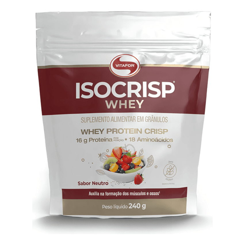 Isocrisp Whey Pouch 240g Vitafor Neutro