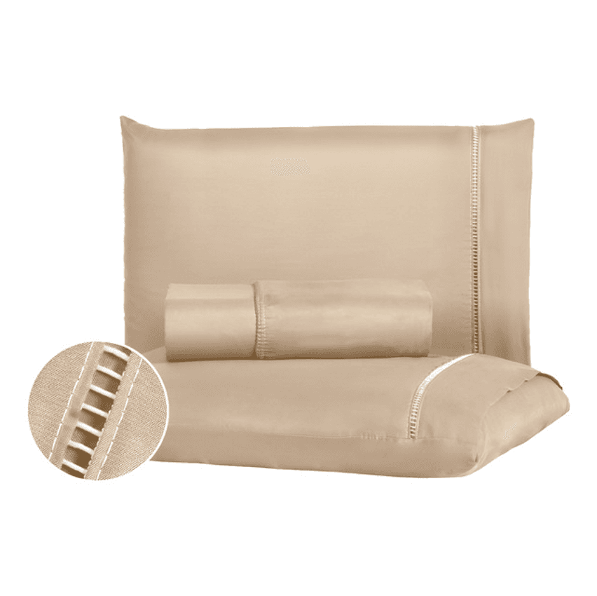 Jogo De Lençol Queen 3 Peças 400 Fios C/ Elástico Hotel