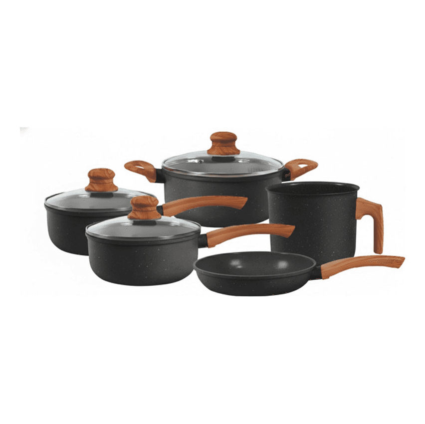 Jogo De Panelas Indução Tuut Ecoglide 5 Peças Graphite