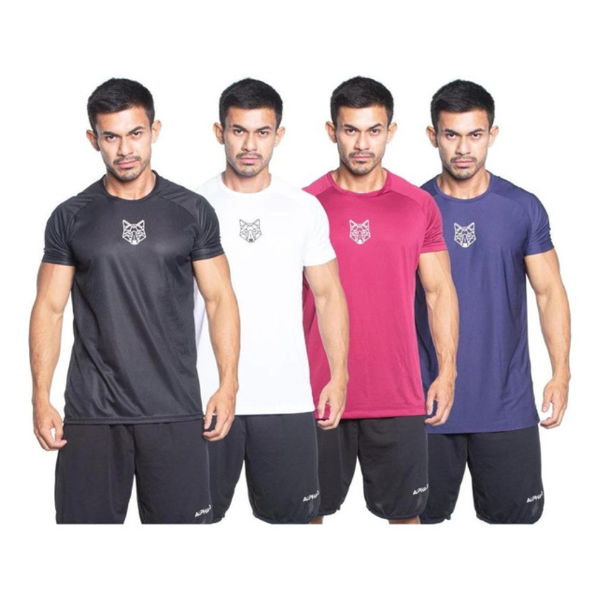Kit 4 Camisetas Masculinas Dry Lobo Alpha