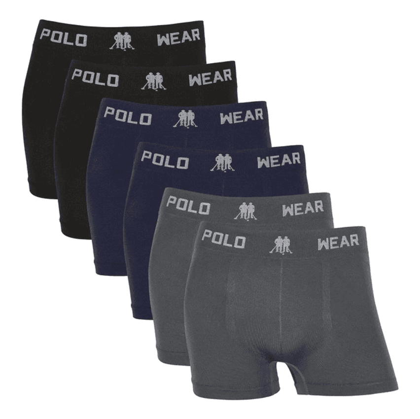 Kit 6 Cuecas Polo Wear Microfibra