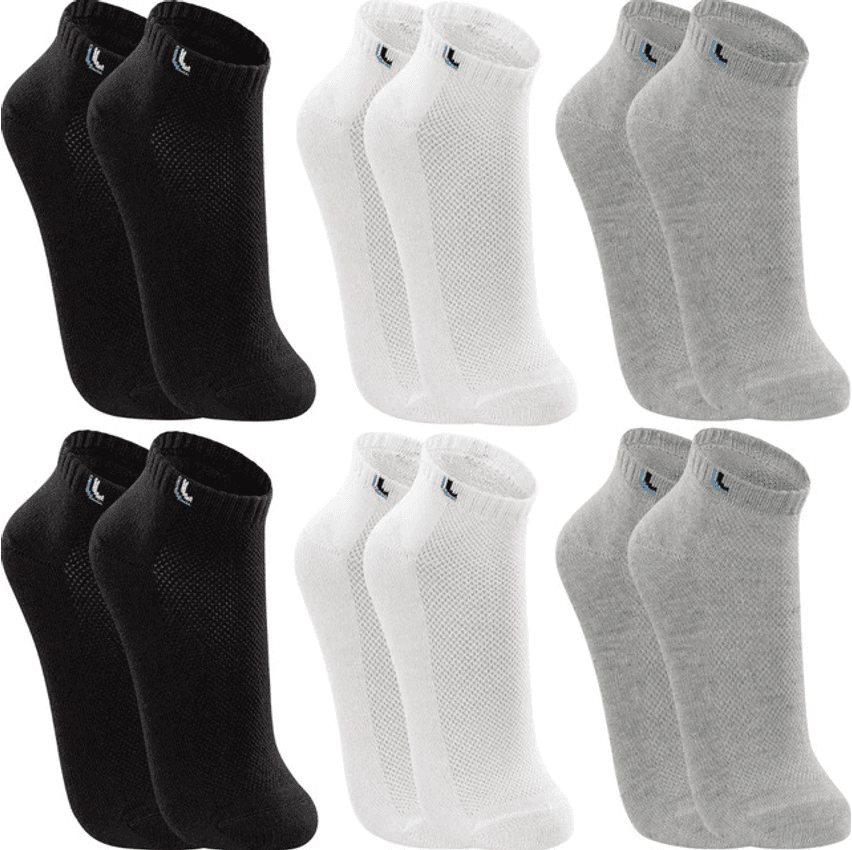 Kit 6 Pares Meias Lupo Cano Curto Academia Algodão