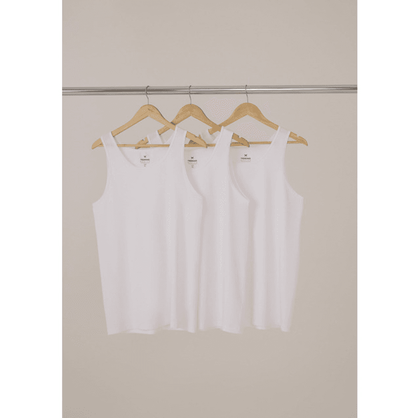 Kit Com 3 Regatas Masculinas Básicas Slim Hering