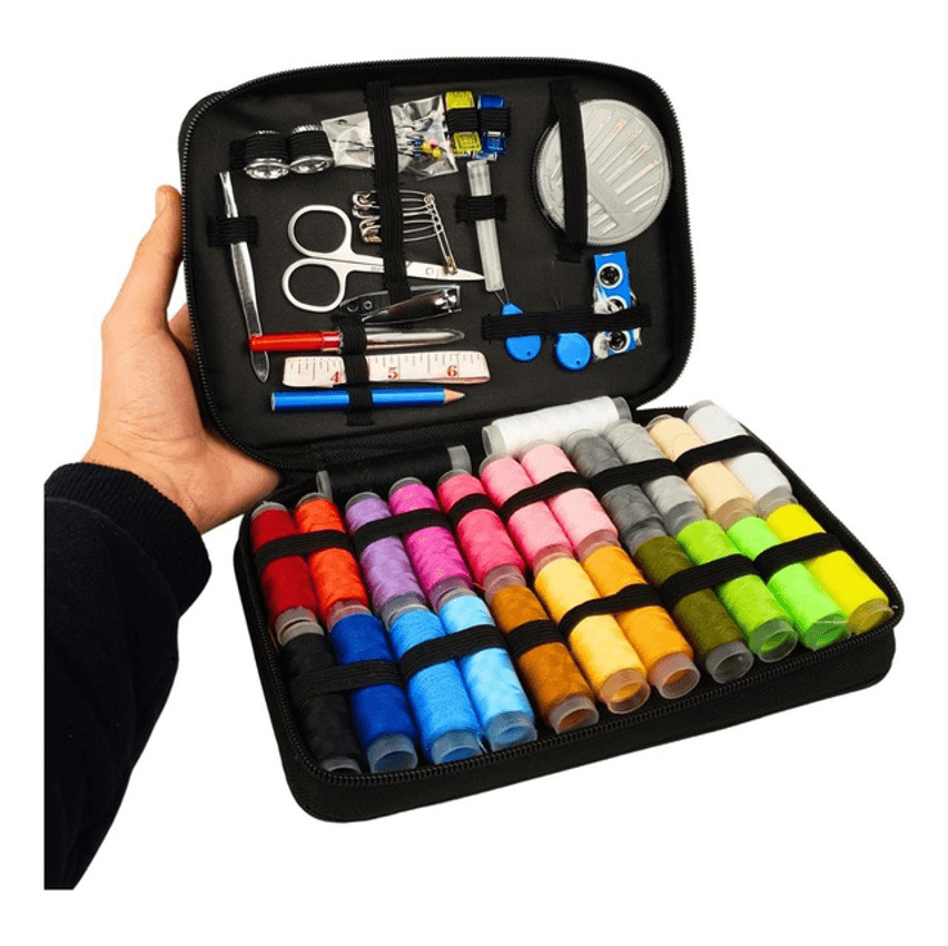 Kit De Costura E Linhas Com 90 Peças Completo Nybc