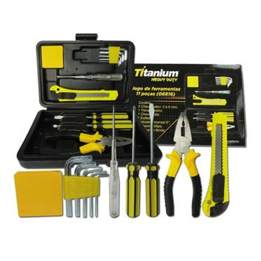 Kit Ferramentas Titanium 11 Peças Heavy Duty