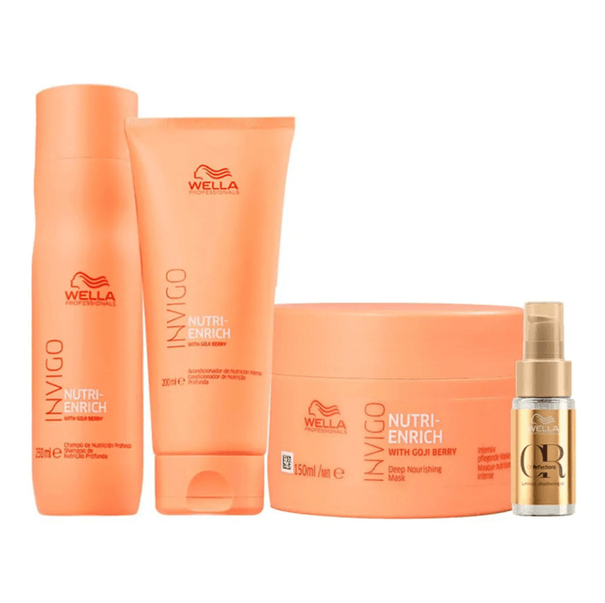 Kit Wella Pro Invigo Enrich Oil - 4 Produtos