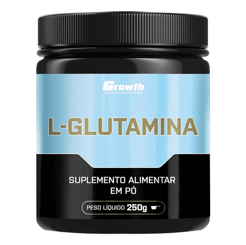 L-glutamina 250g Growth Supplements - Sem Sabor Em Pó