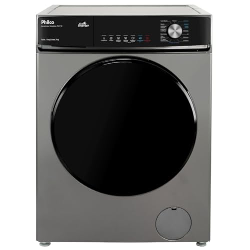 LAVADORA E SECADORA PHILCO PLS11C 11KG TITÂNIO 127V