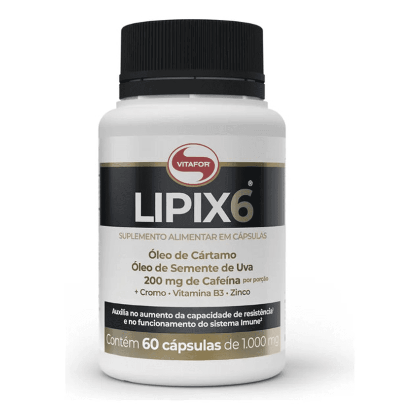 Lipix 6 Com 60 Cápsulas Vitafor Sem Sabor