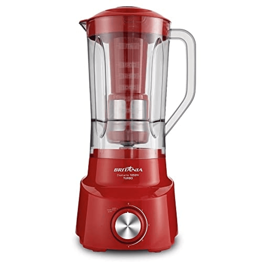 Liquidificador, Diamante, 900w, Vermelho, 110v, Britânia