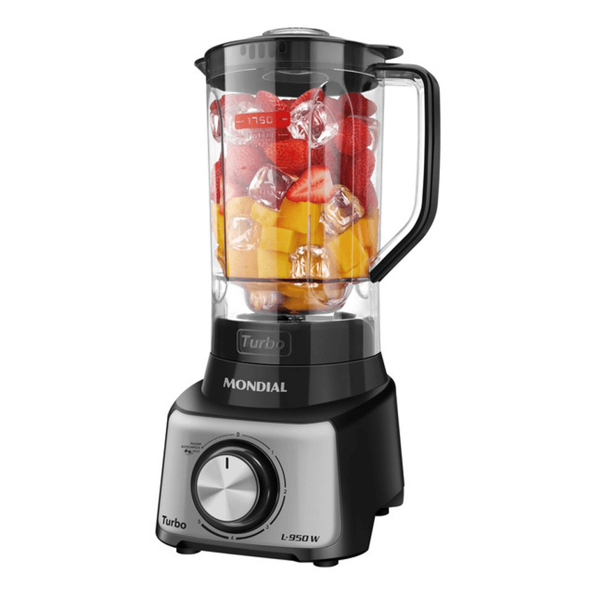 Liquidificador Turbo Mondial 952w L-950-bg Preto 127v