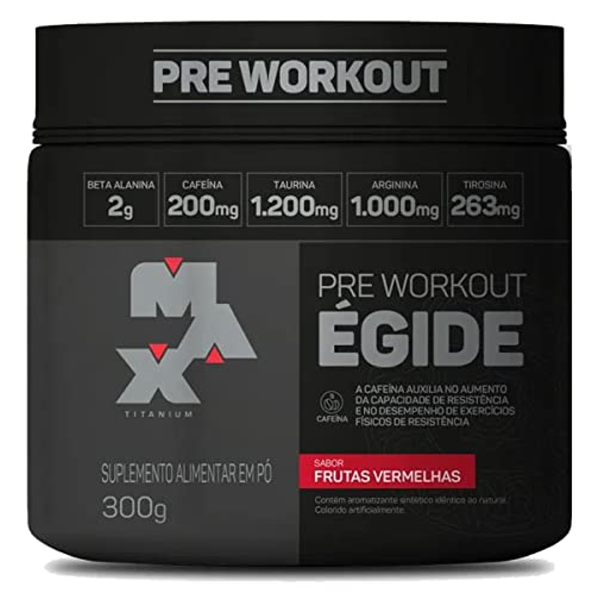 Max Titanium Egide Pre-Workout 300G (Frutas Vermelhas)