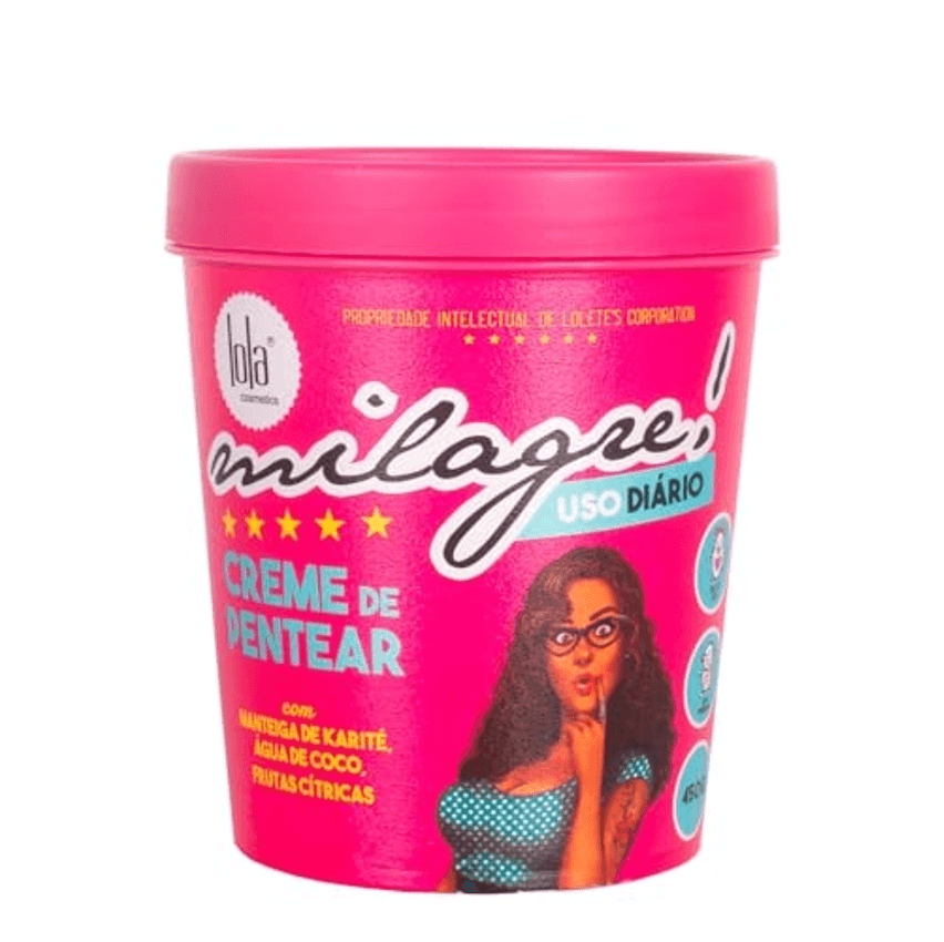 Milagre Creme para Pentear 450g , Lola Cosmetics
