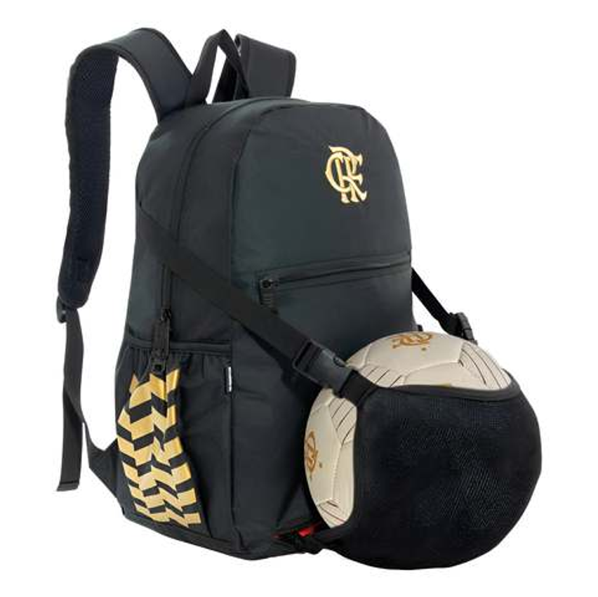Mochila Esportiva Xeryus Flamengo Porta-Bola Preto