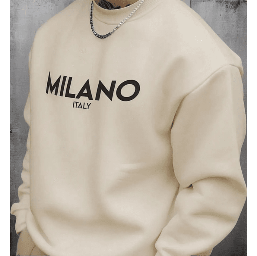 Moletom Milano Gola Redonda Careca Estampa Original