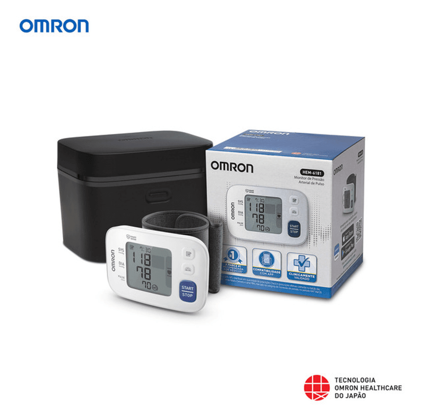 Monitor De Pressão Arterial De Pulso Hem-6181 Omron
