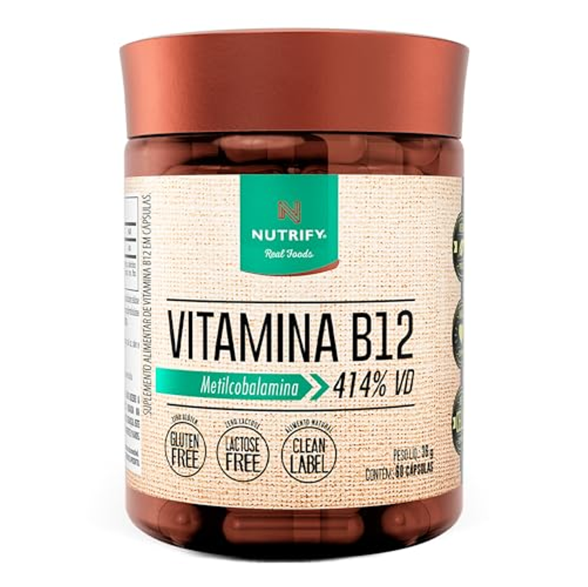 Nutrify - Vitamina B12-60 cápsulas