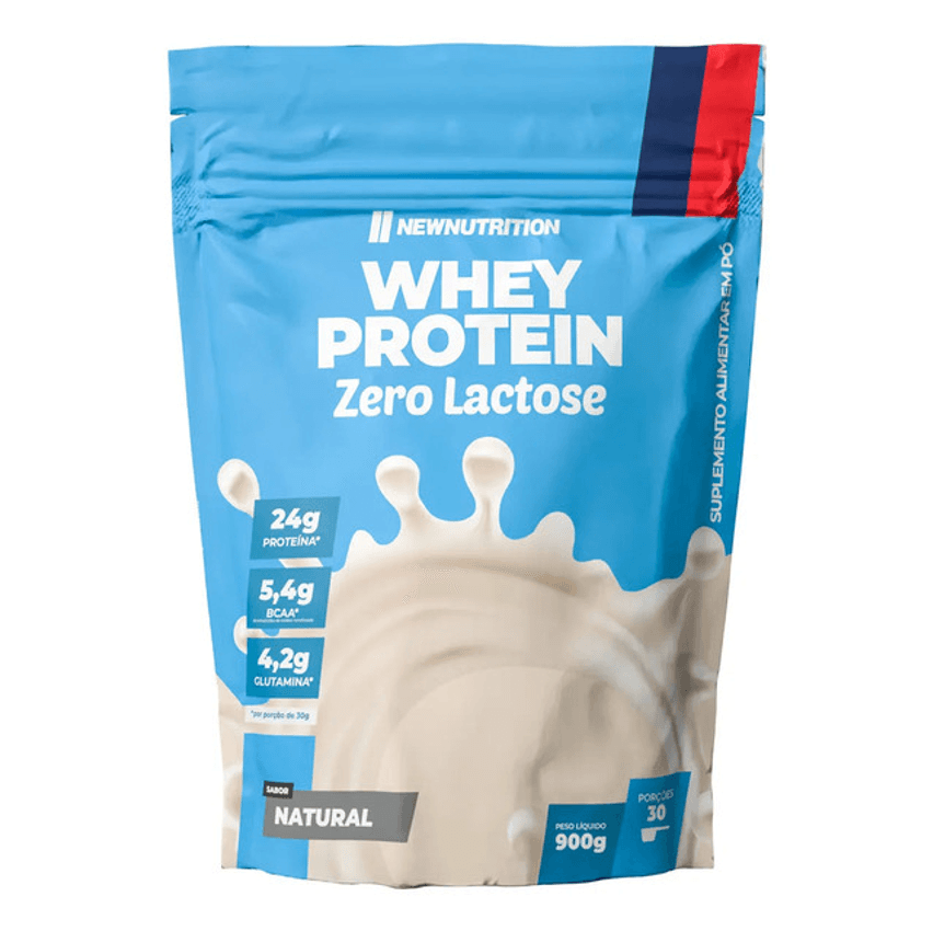 Pó Whey Protein Zero Lactose 900g Natural Newnutrition