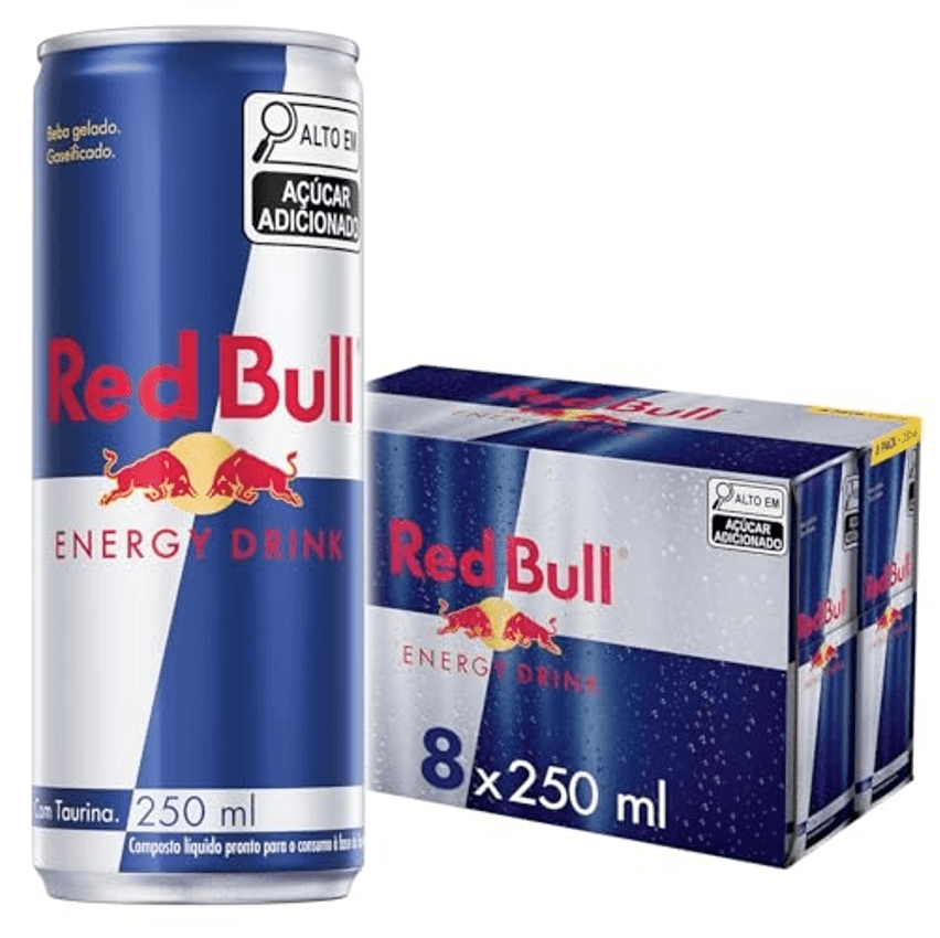 Pack de 8 Latas Red Bull Energético, Energy Drink, 250ml