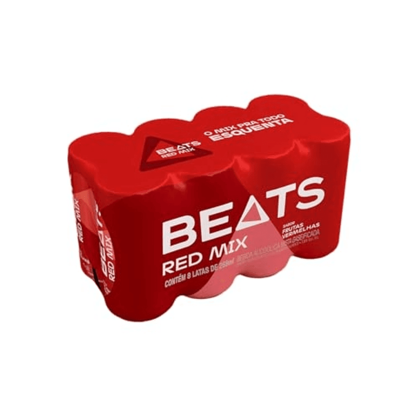 Pack de Beats Red Mix 269ml, Lata, Caixa 8 Unidades