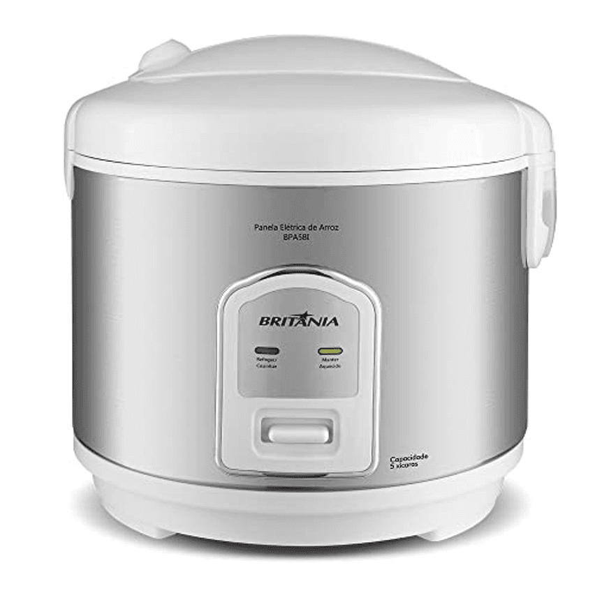 Panela de arroz, Bpa5bi, 5 xícaras, Branco, 110v, Britânia