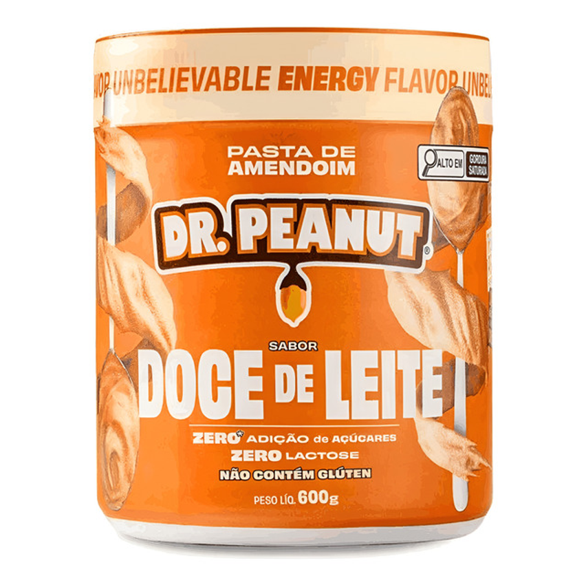 Pasta De Amendoim Com Whey Protein - 600g - Dr. Peanut