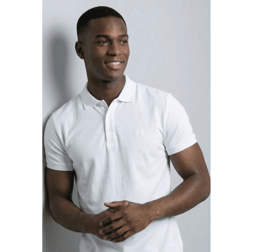 Polo Piquet Lisa Com Botão Polo Wear Branco Branca G