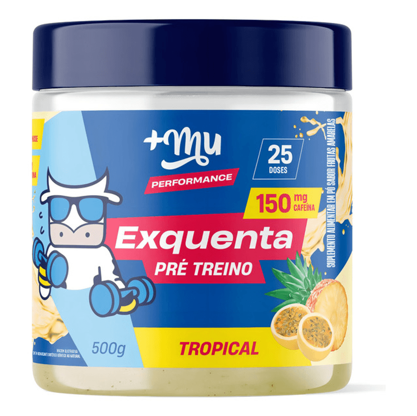 Pré Treino Exquenta Sabor Tropical 500g +mu
