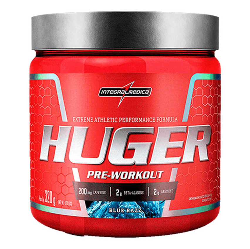 Pré Treino Huger Blue Razz 320g Integralmédica