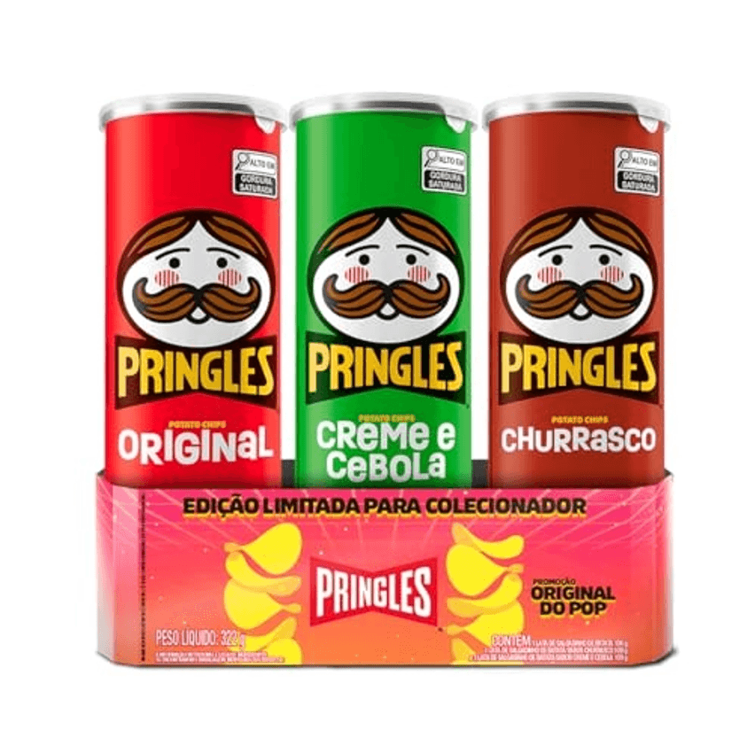 Pringles Original do Pop - Pack com 3 sabores