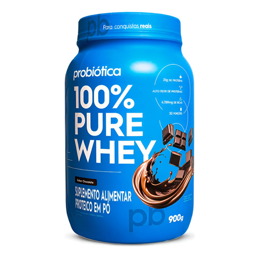 Probiótica 100% Pure Whey 900g Pó Nutricional V.