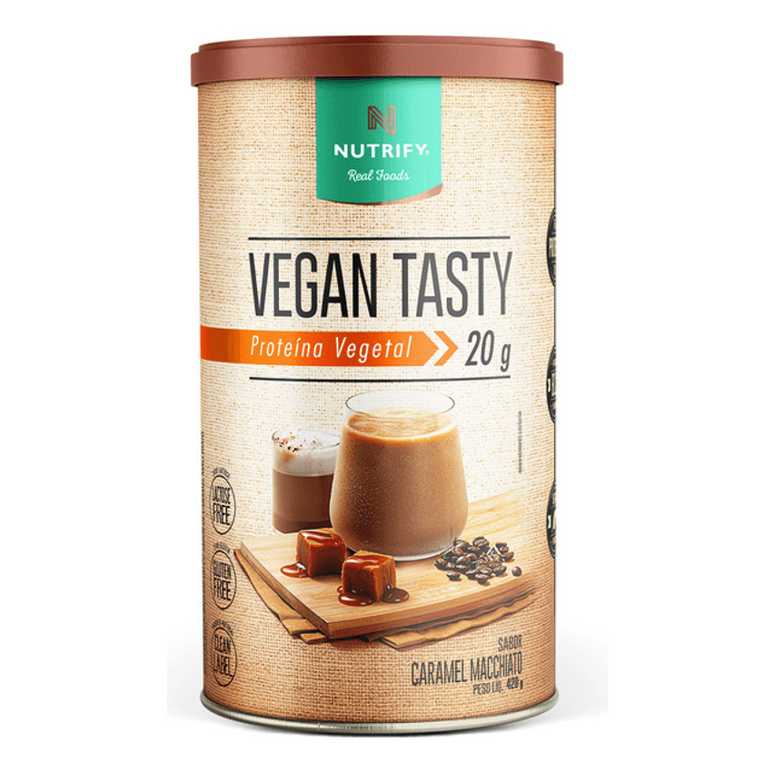 Proteína Vegan Tasty Caramel Macchiato 420g Nutrify