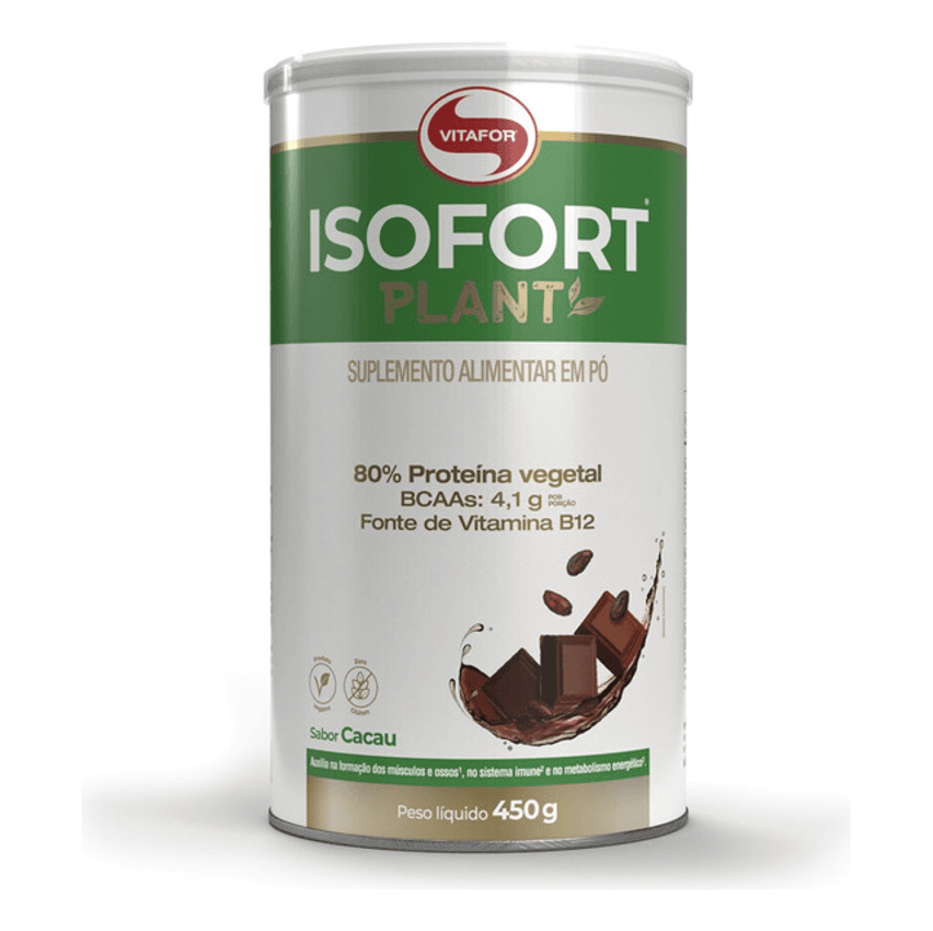 Proteína Vegetal Isofort Plant Cacau 450g Vitafor