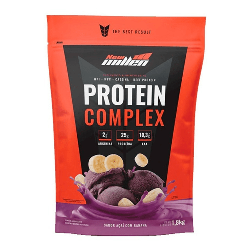 Protein Complex - 1800g - New Millen - Sabor Açaí Com Banana