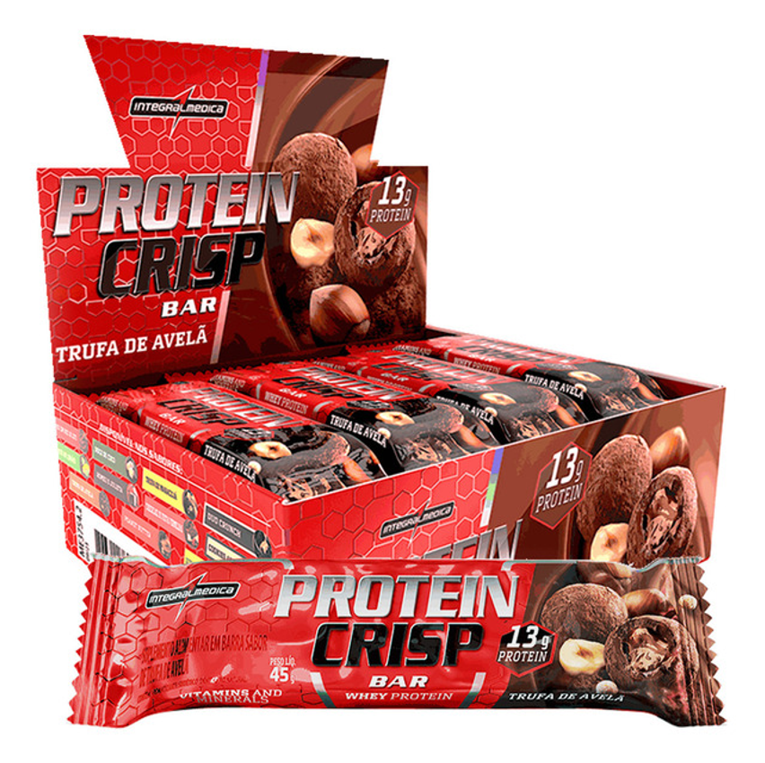 Protein Crisp Bar Trufa De Avelã 12 Und Integralmédica