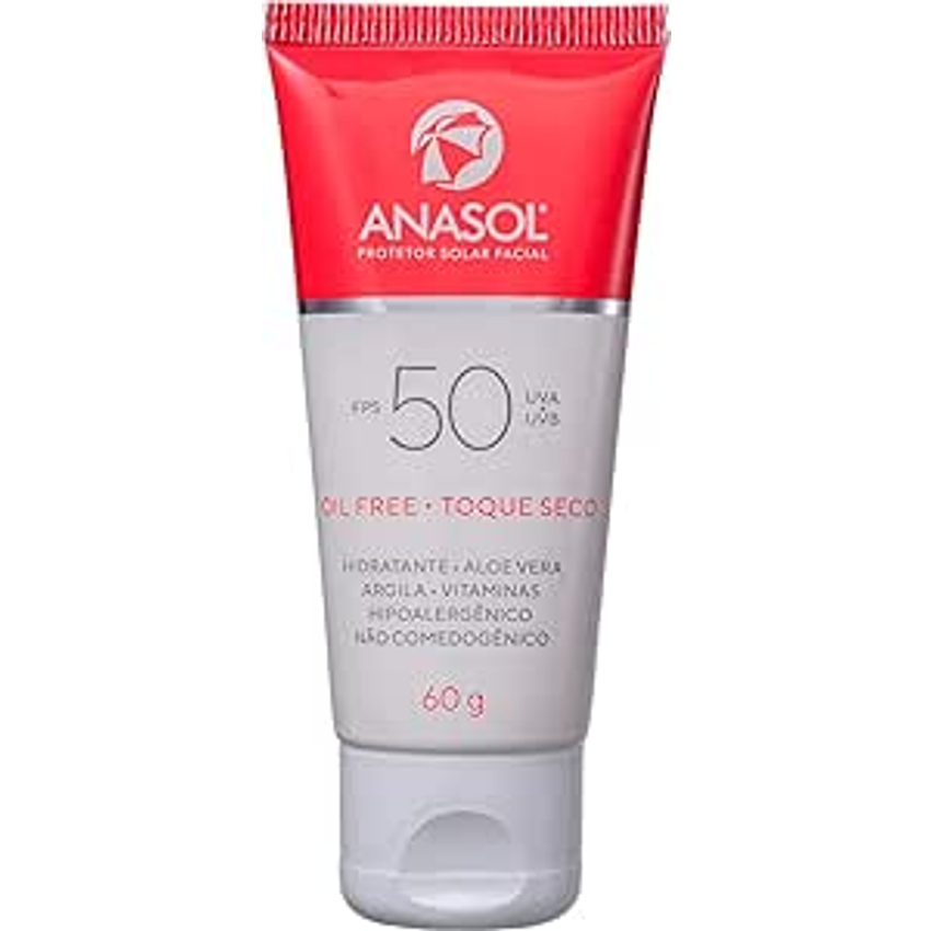 Protetor Solar Facial FPS 50 60g - Anasol