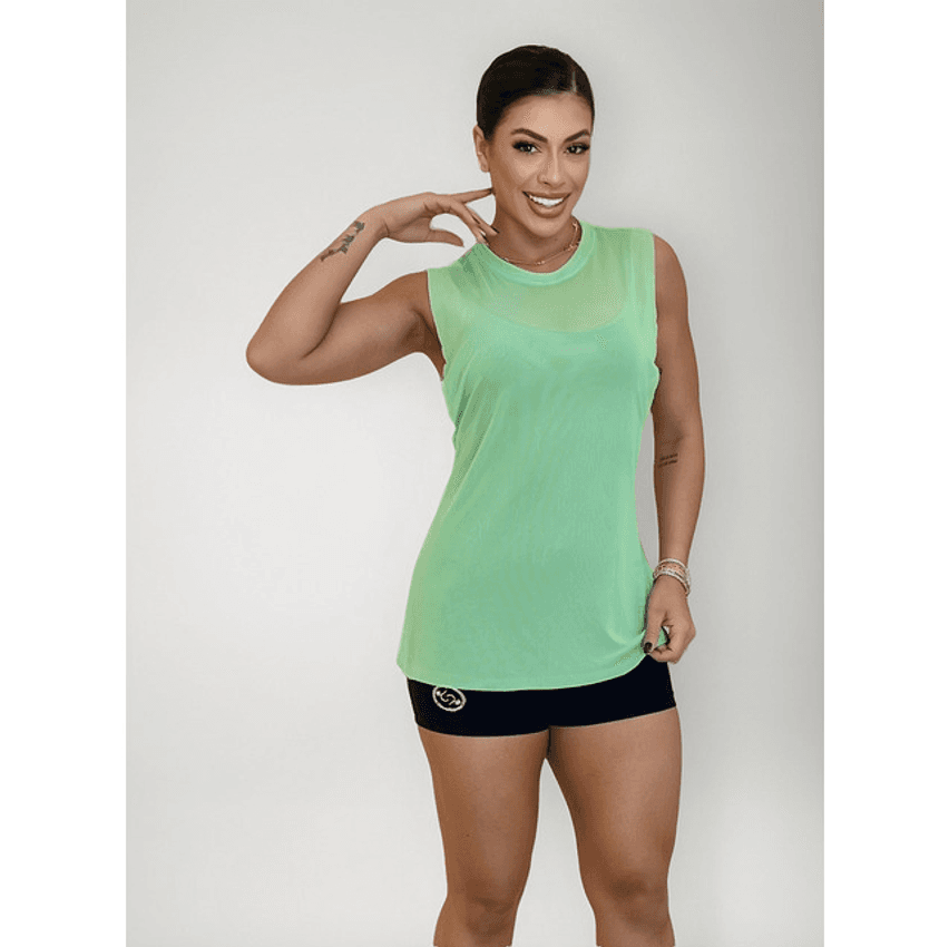 Regatão Academia Tule Feminina Tapa Bumbum