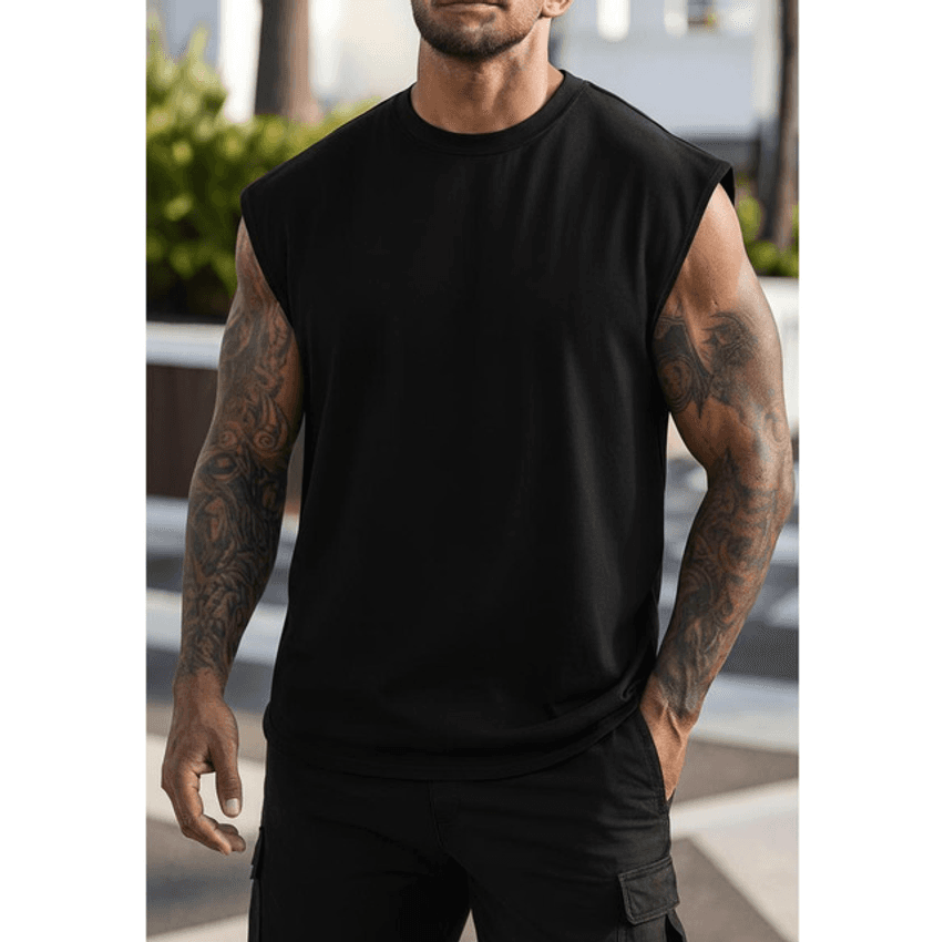 Regata Oversized Masculino Tamanho Grande Básica Lisa