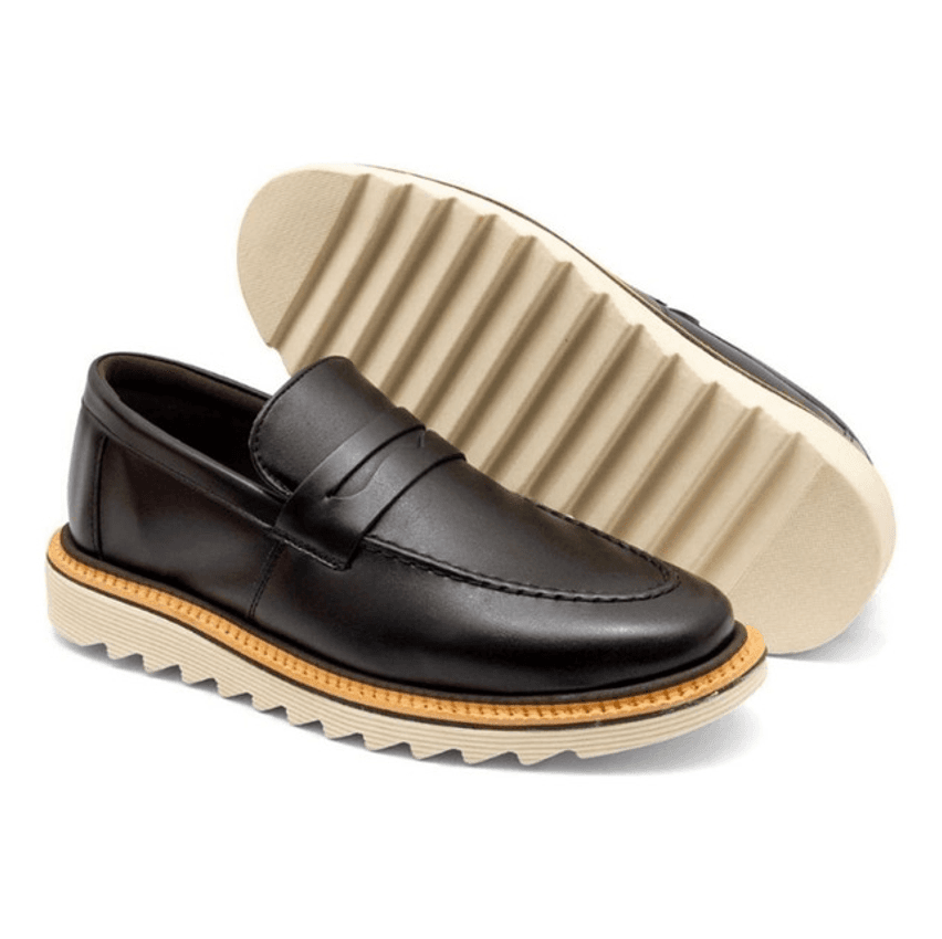 Sapato Casual Loafer Tratorado Comfort Premium