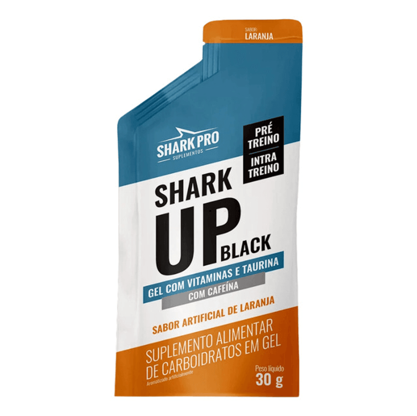 Shark Up Black Laranja C/ 10 Sachês 300g - Shark Pro