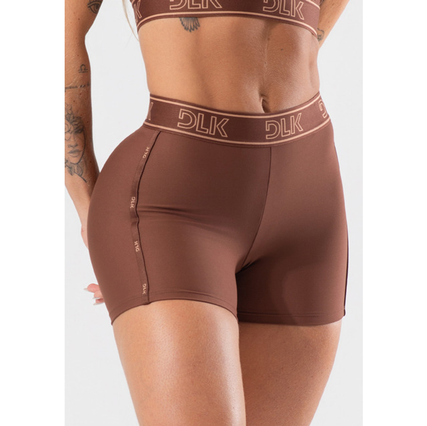 Short Fitness Feminino Com Elásticos Activity Dlk