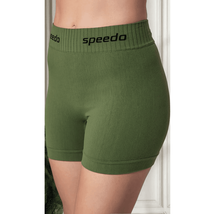 Shorts Speedo Feminino Canelado Fitness Academia