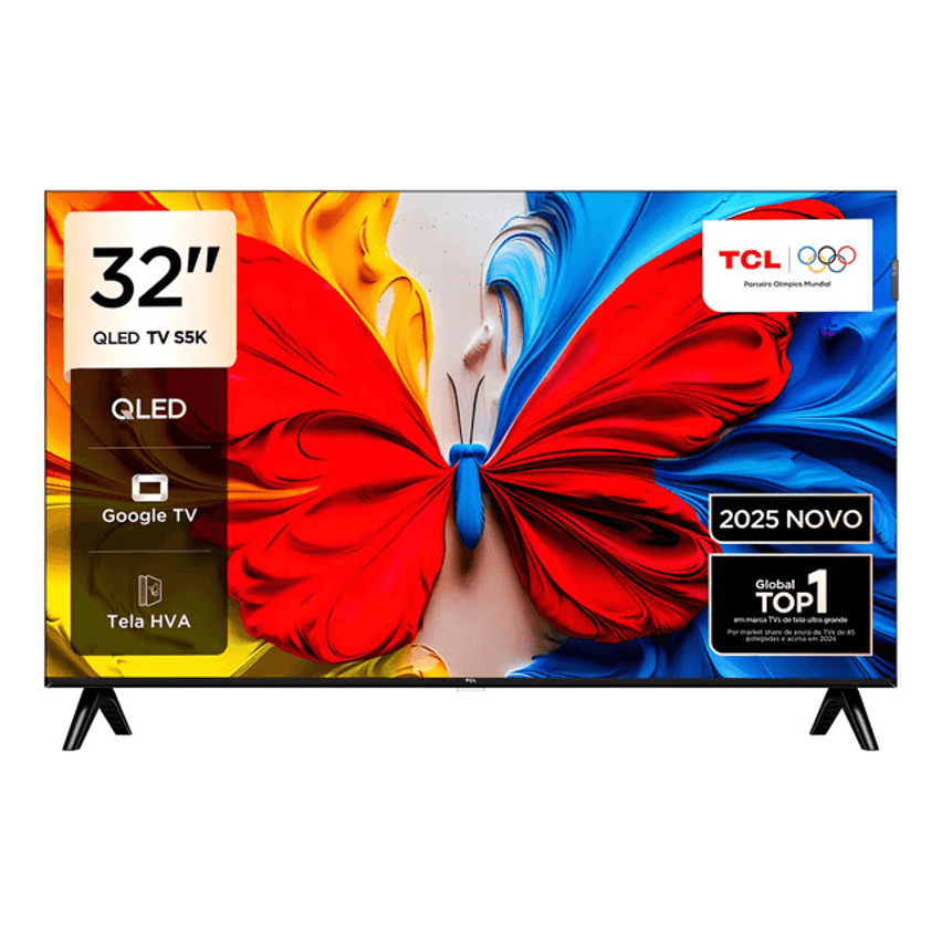 Smart Tv 32 Polegadas Fhd 32s5k Qled Dolby Audio Tcl