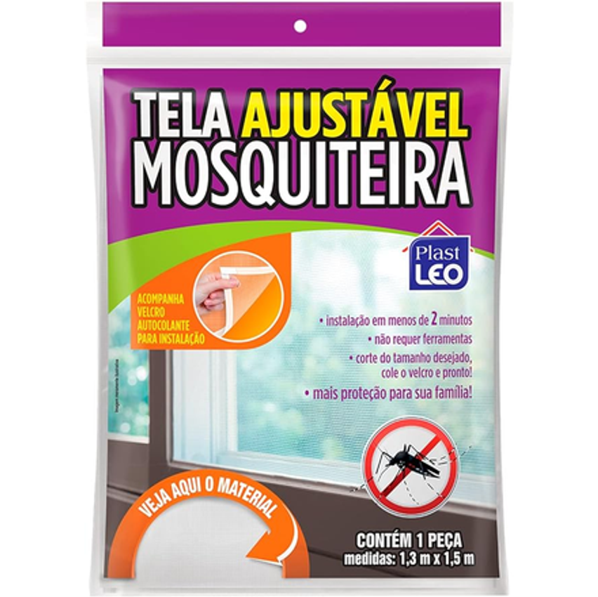 Tela Mosqueteira Ajustável | Plast Leo (Ref.: 417)