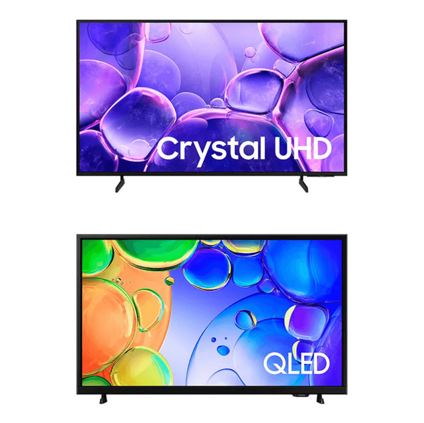 Tv Samsung 55 Crystal 4k + Smart Tv 43 Qled Full Hd