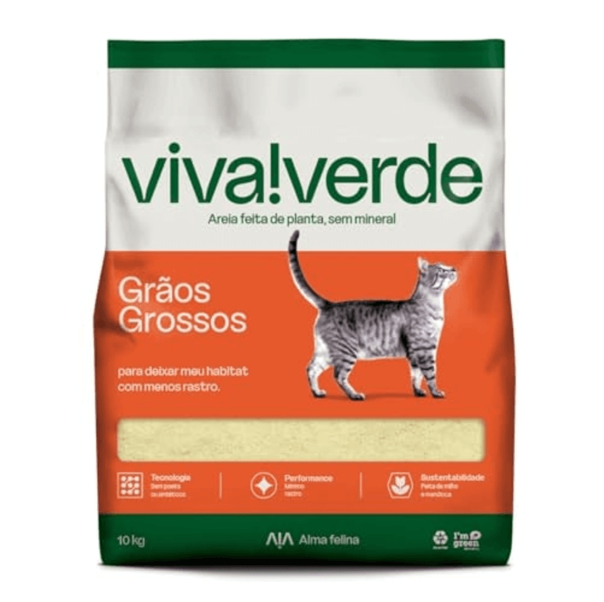 Viva!Verde Areia Higiênica Grãos Grossos 10kg