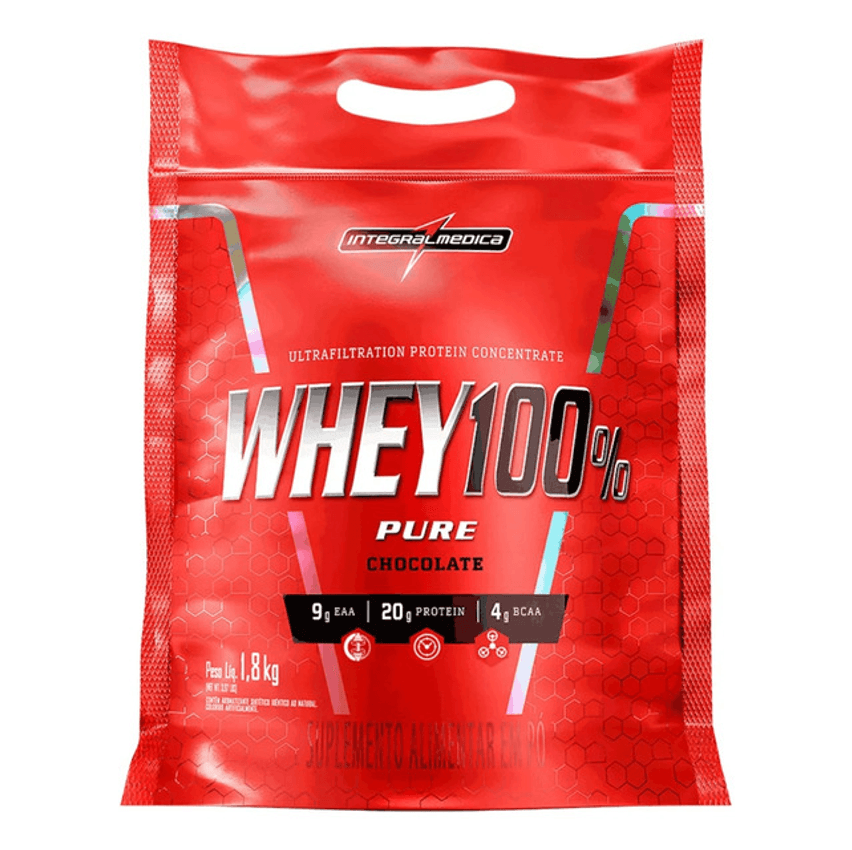 Whey 100% Pure Pouch 1,8kg Chocolate Integralmédica